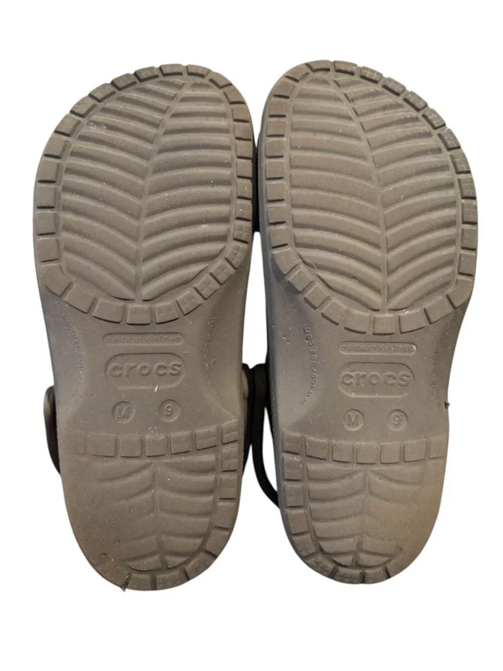 Crocs Yukon Men’s Size 9 Brown Black Leather Slip On Clogs Comfort Casual - Picture 6 of 6